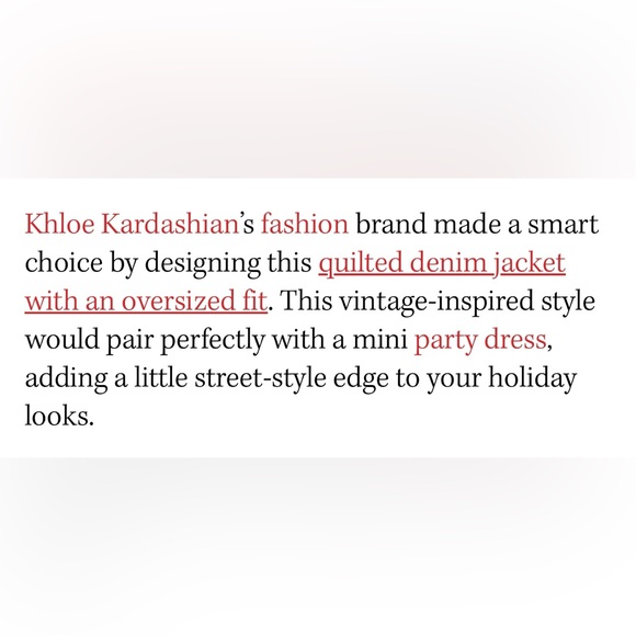 ⭐️GOOD AMERICAN QUILTED DENIM JACKET⭐️ - Picture 10 of 12